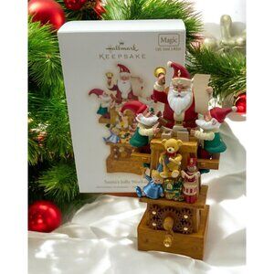 Hallmark Keepsake Christmas Ornament Santas Jolly Workshop 2009 Light & Sound